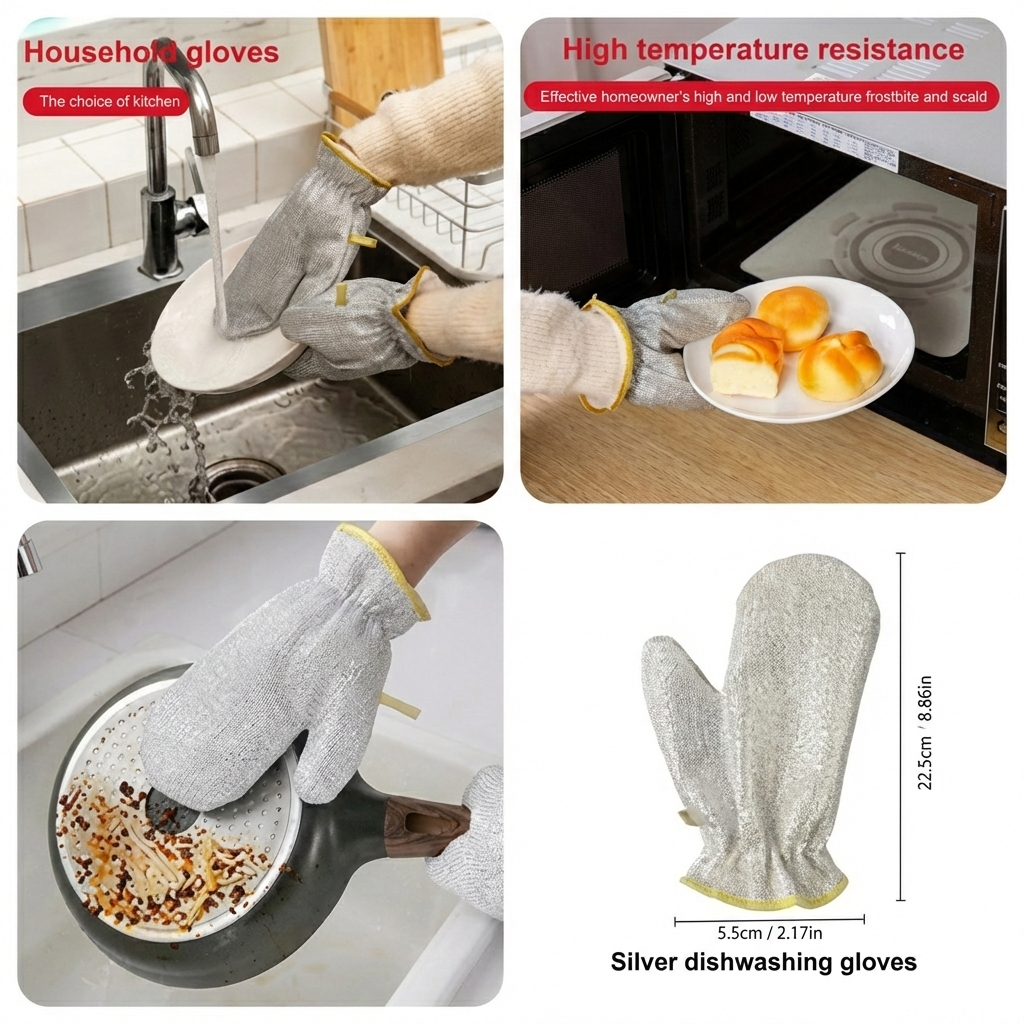 Steel Wire Dishwashing Gloves